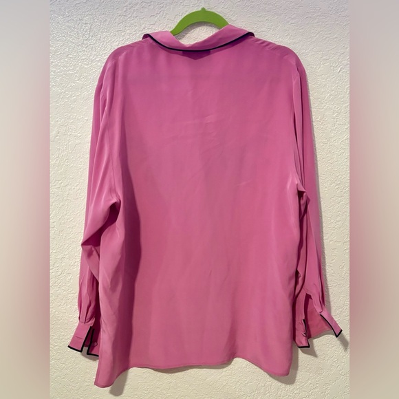 Vintage Pink Silk Shirt - Picture 4 of 4